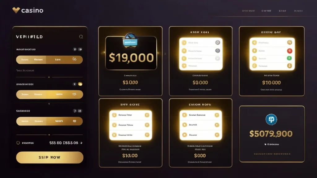 Completed casino profile dashboard showing verified registration details
